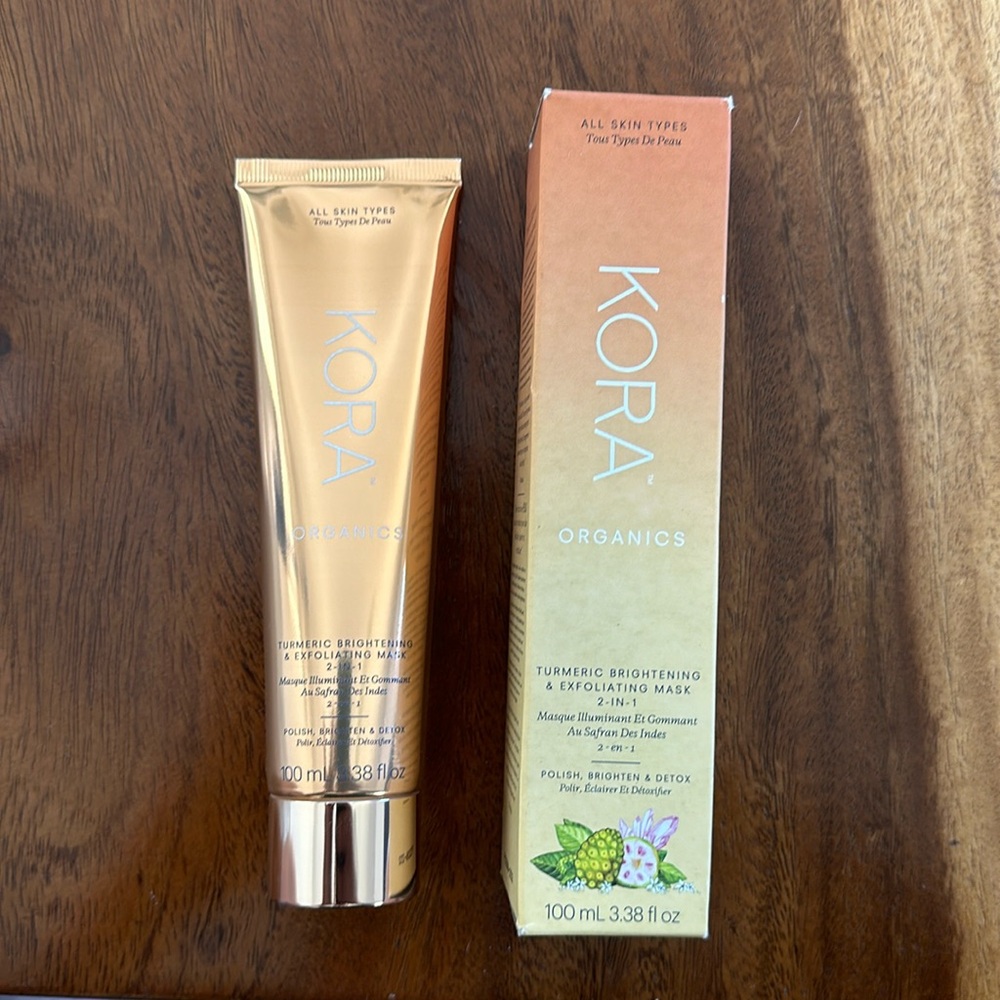 Kora cosmetics - nwt- turmeric brightening and exfoliating mask